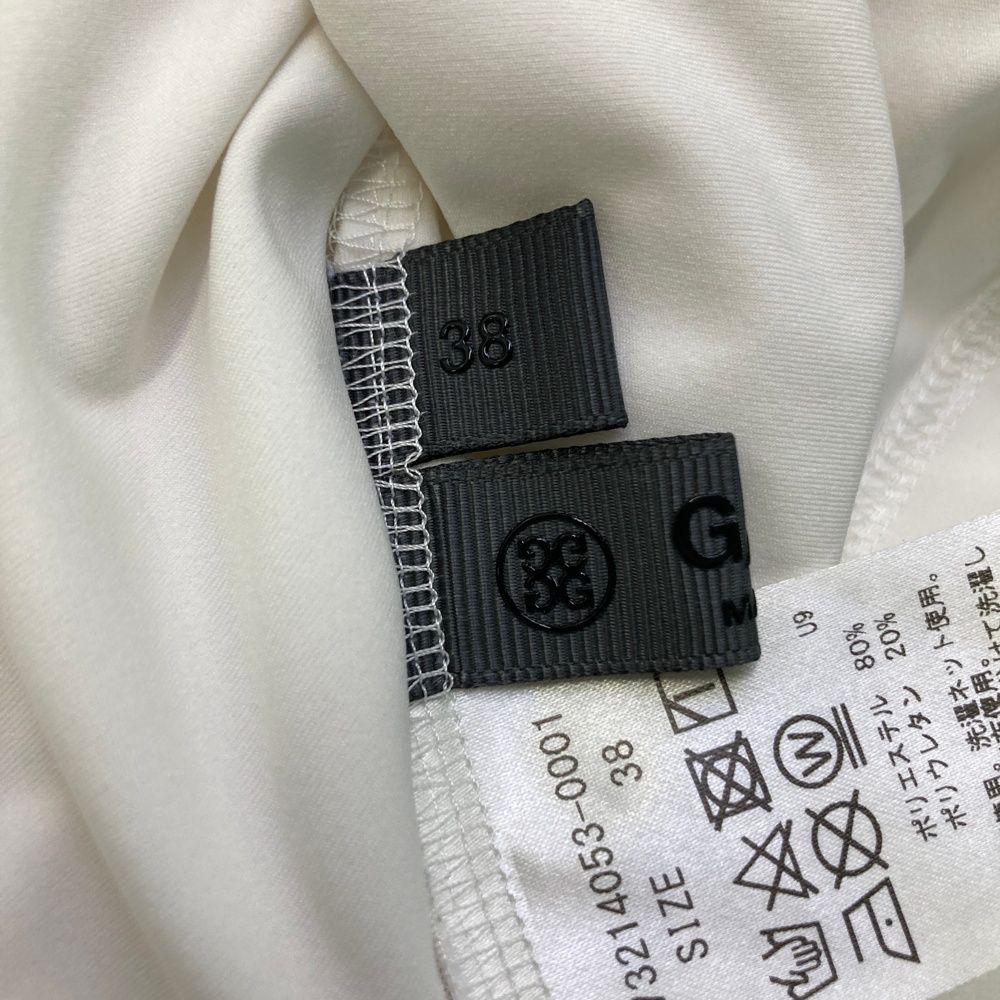 サイズ：38 G/FORE ジーフォア ハイネック 長袖Tシャツ ホワイト系