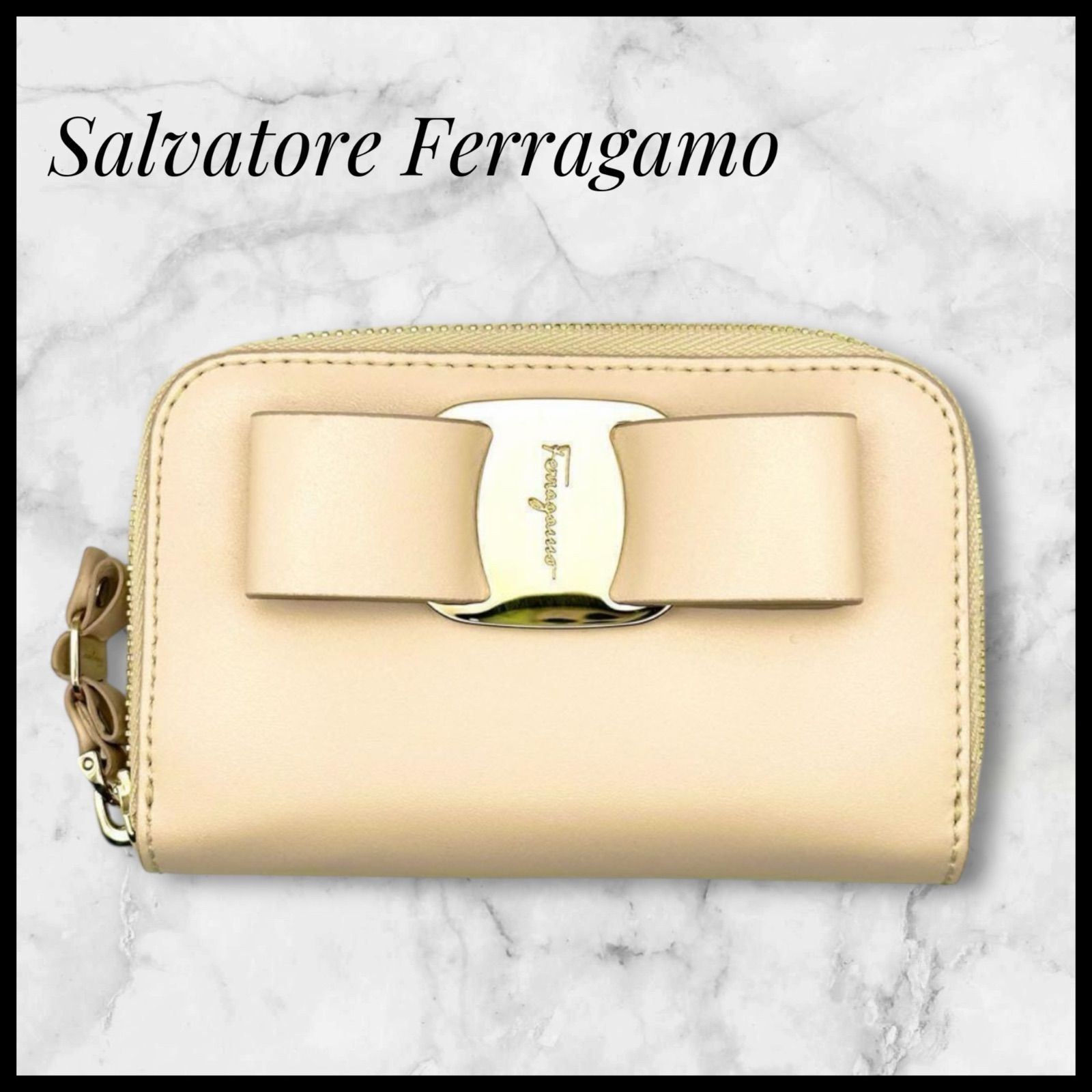 Salvatore Ferragamo フェラガモ コインケース ミニウォレット ピンク