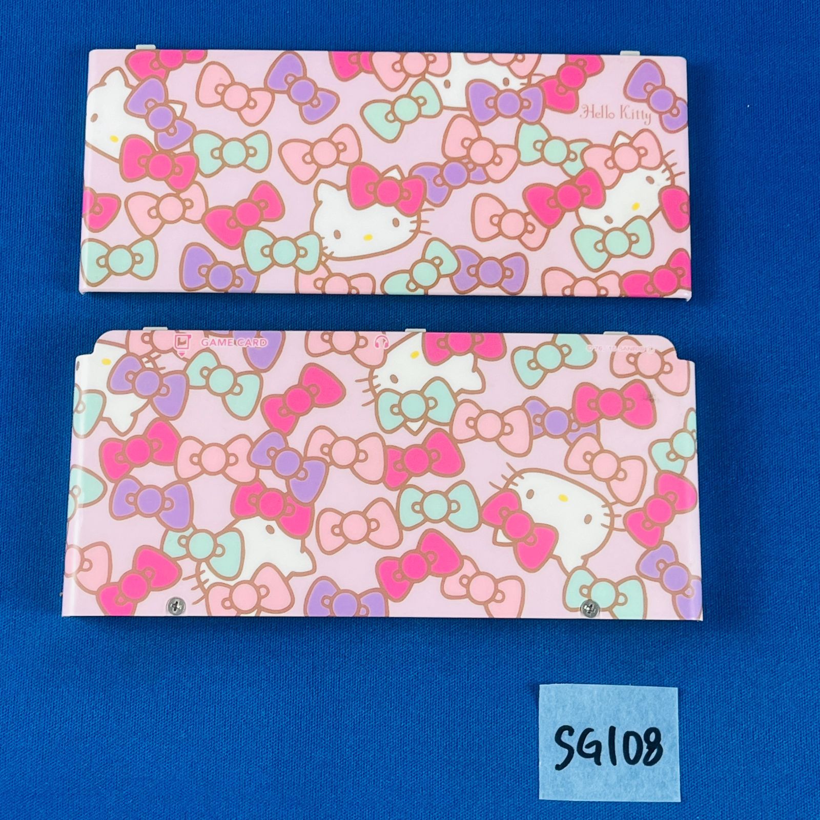 SG 108 ニンテンドー 3 DS きせかえプレート ハローキティ Hello Kitty サンリオ リボン ベビーピンク かわいい コラボ商品 キャラクター オリジナル