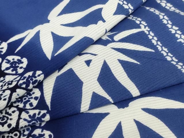 平和屋着物∴夏物 浴衣 綿絽 笹間道 綿 jd