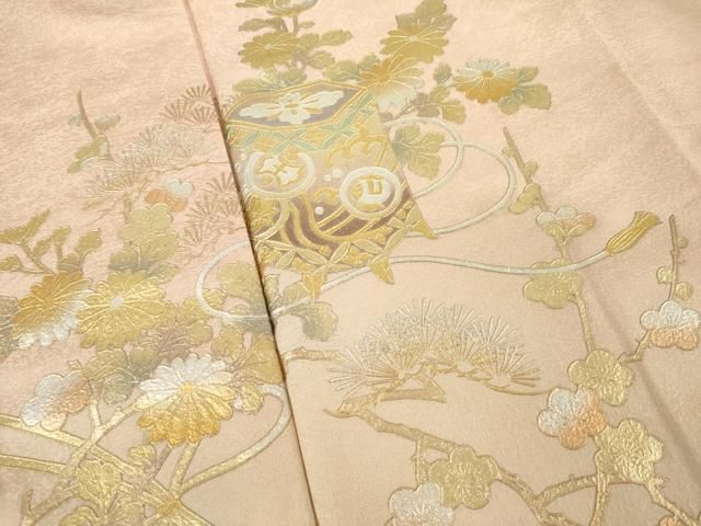 平和屋着物○金彩友禅 卓越技能者・名工・和田光正 色留袖 貝桶花文