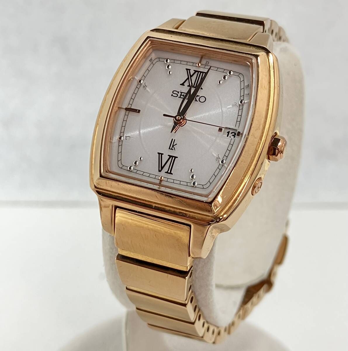 品 セイコー SEIKO LUKIA 1 B 22-0 BG 0 ソーラー電波 時刻不良