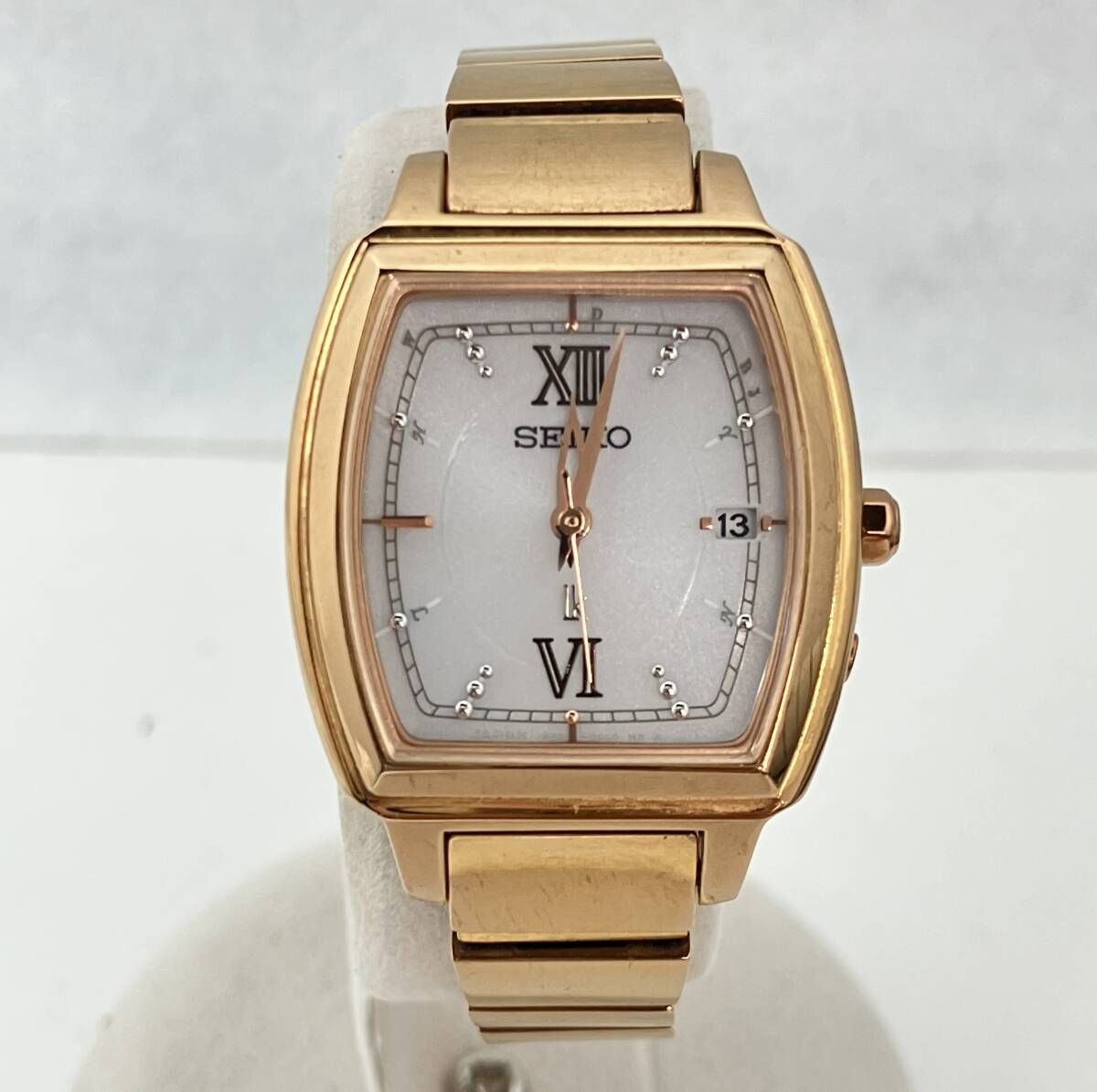 品 セイコー SEIKO LUKIA 1 B 22-0 BG 0 ソーラー電波 時刻不良