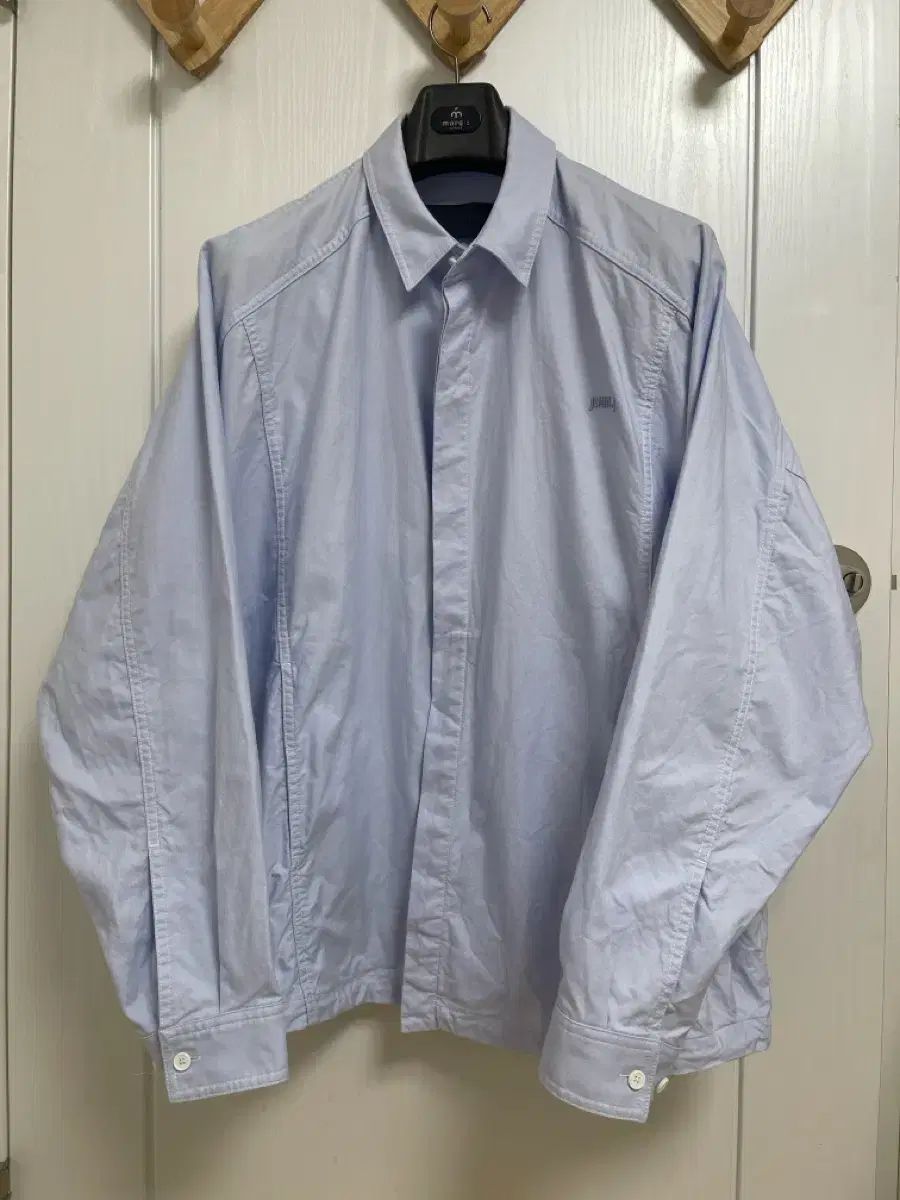 Juun.J ジュンジェイ ロゴ刺繍 オーバーサイズ シャツ 100-