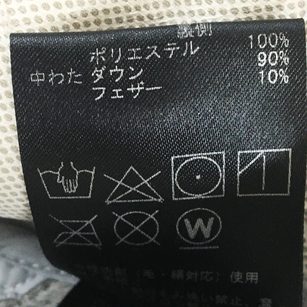 美品】デサントゴルフ ダウンベスト 杢グレー シリコンロゴ サイド切替