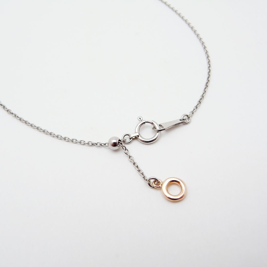 カシケイ ベゼル ペンダント ネックレス ブラウンダイヤモンド