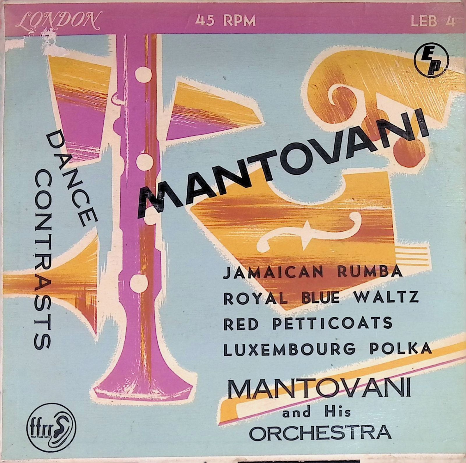 レコード 7インチ MANTOVANI DANCE CONTRASTS マントヴァーニ・ダンス