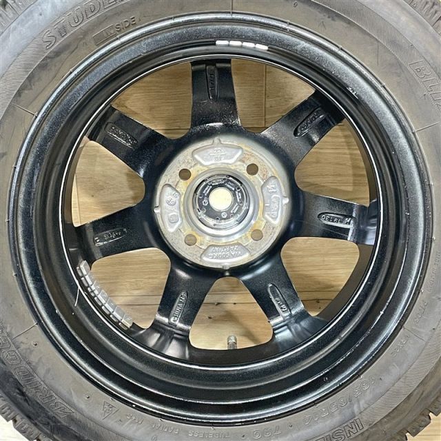 ハスラー 等 ZART 4.5-14+45 4H100 2022年製 バリ溝 ブリヂストン VRX2