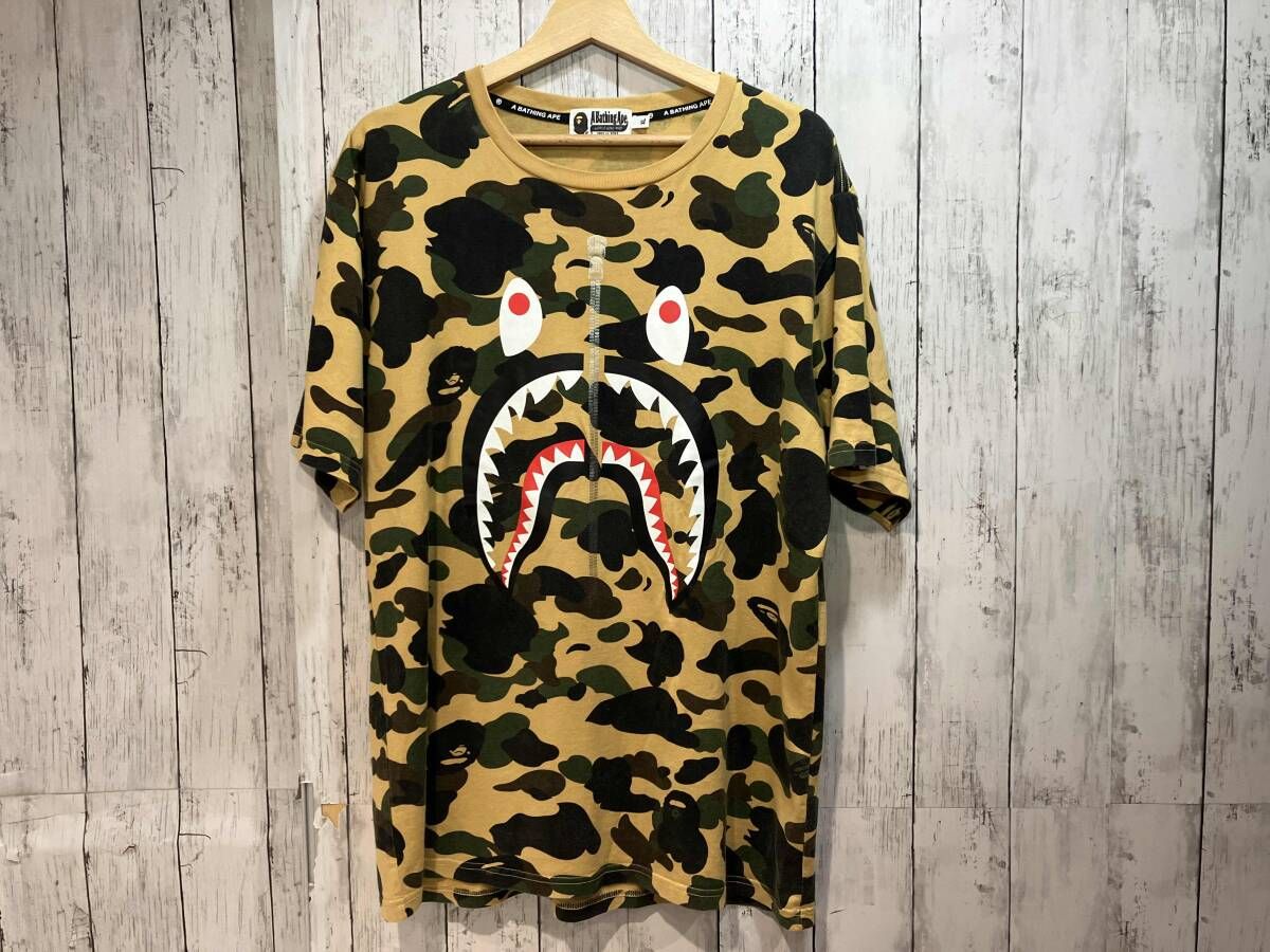 A BATHING APE アベイシングエイプ 半袖Tシャツ カモフラージュ XLサイズ