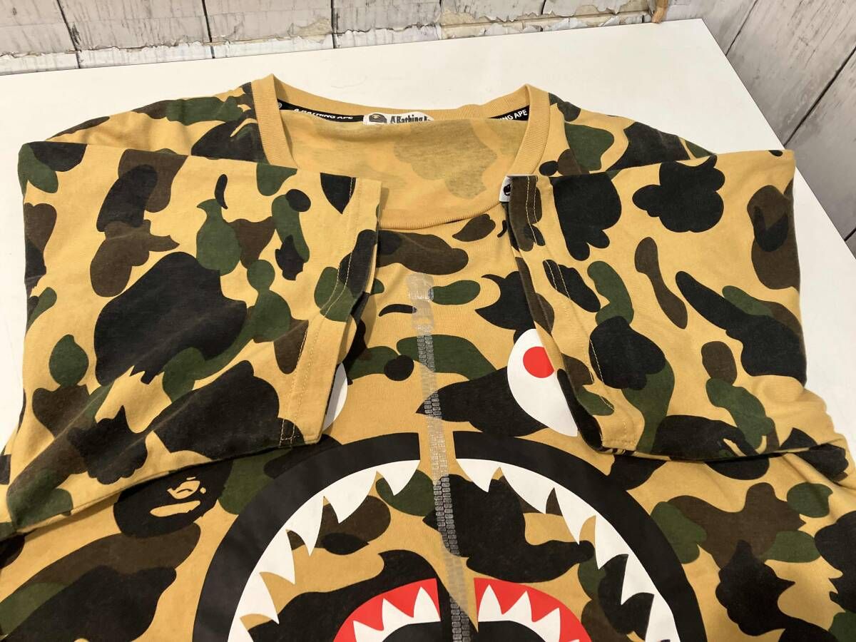A BATHING APE アベイシングエイプ 半袖Tシャツ カモフラージュ XLサイズ
