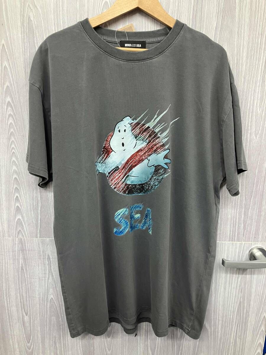 WIND AND SEA/ワイドアンドシー GHOSTBUSTERS 半袖Tシャツ グレー XL