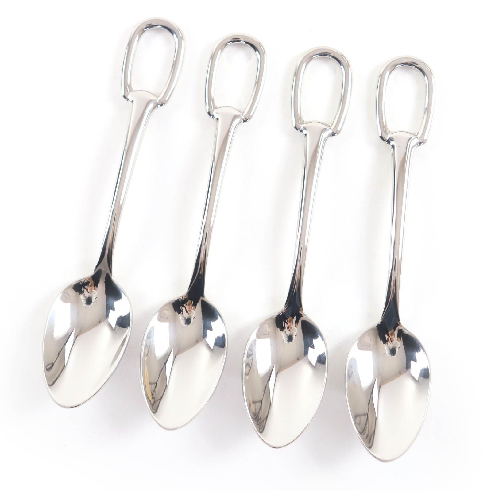 極美品☆HERMES エルメス カトラリー SS スプーン4本セット カトラリー