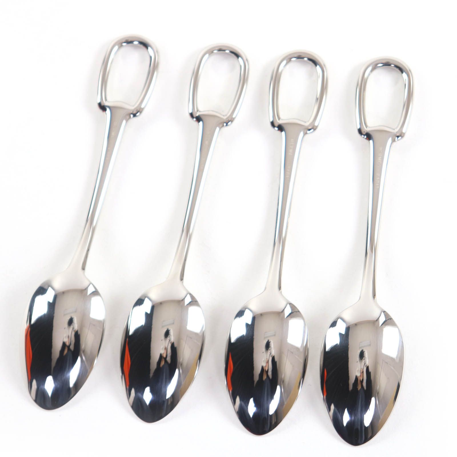 極美品☆HERMES エルメス カトラリー SS スプーン4本セット カトラリー