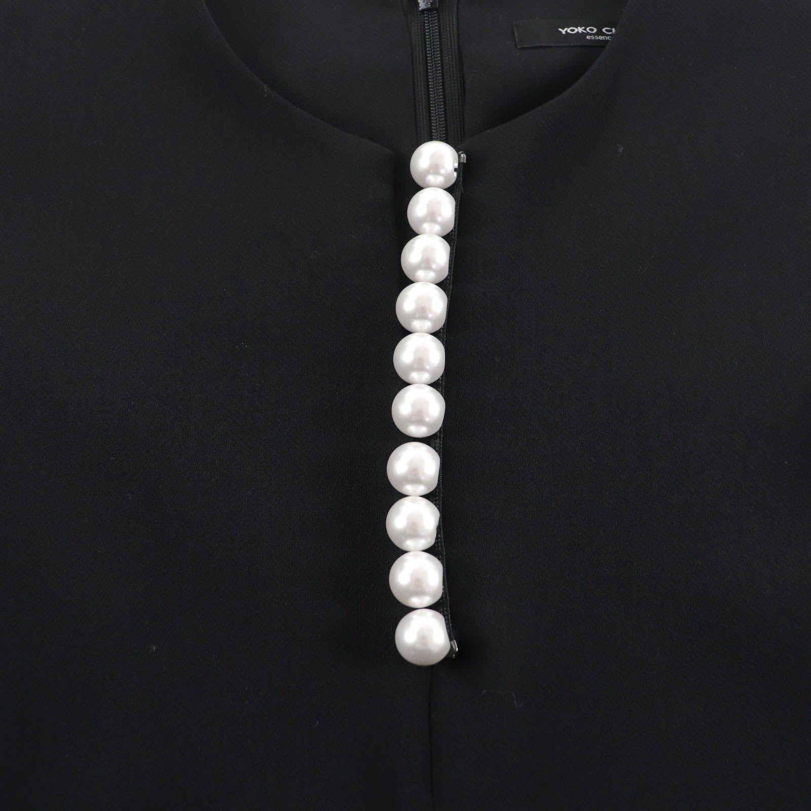 美品☆YOKO CHAN ヨーコチャン YED-117-010 フェイクパール付