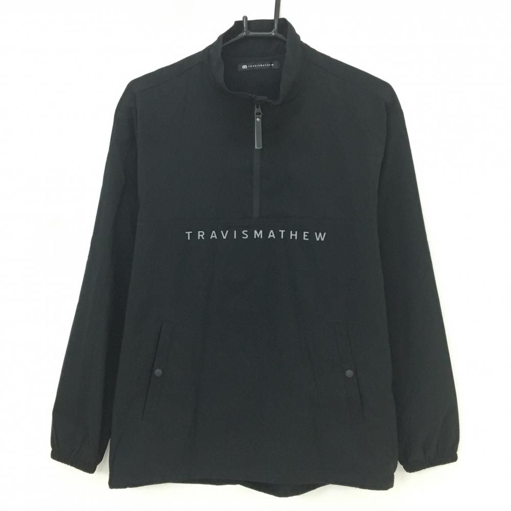 超美品】トラヴィスマシュー ブルゾン 黒 ハーフジップ ストレッチ