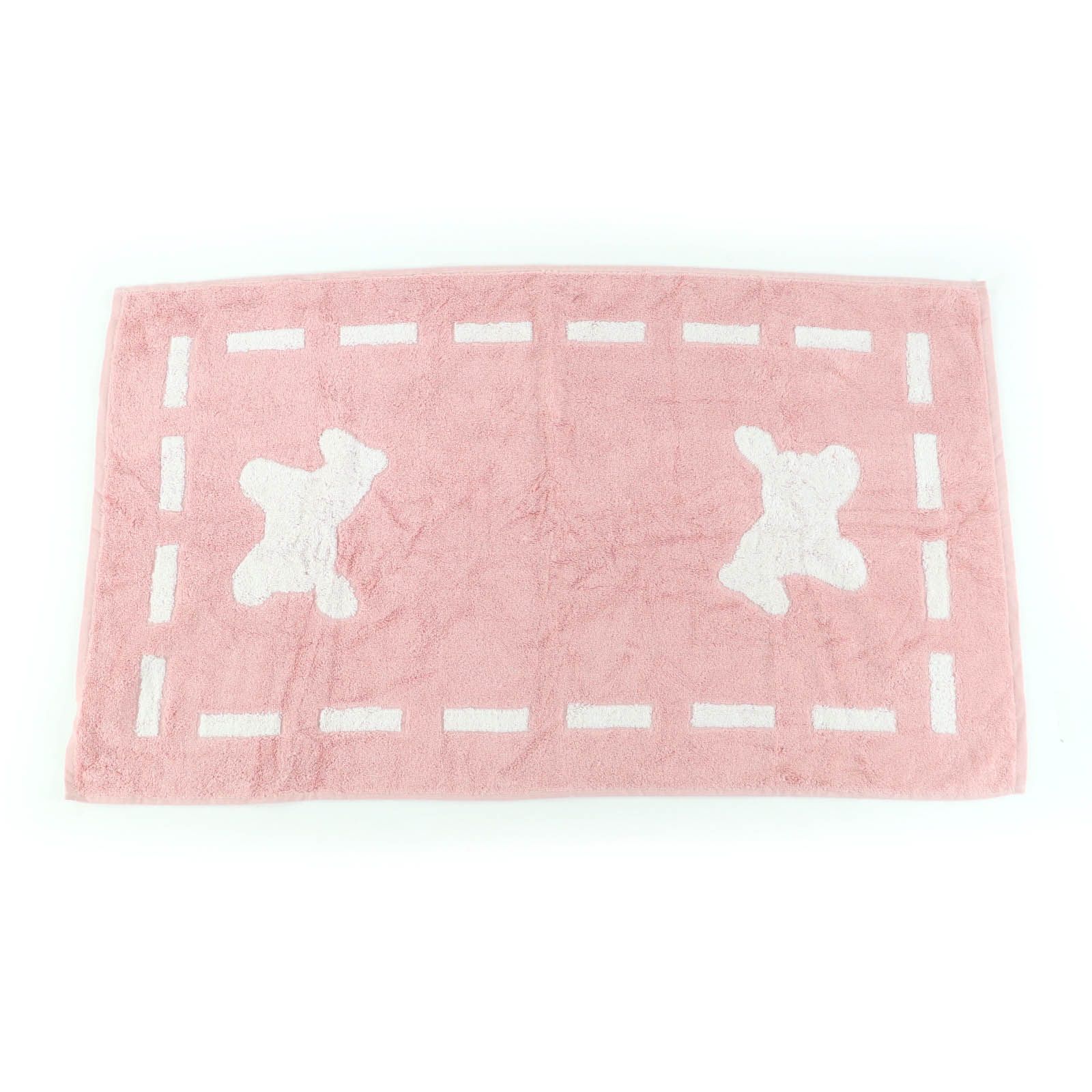 HERMES エルメス DADA ダダ コットン レーヨン混 木馬 バスタオル タオル ピンク レディース