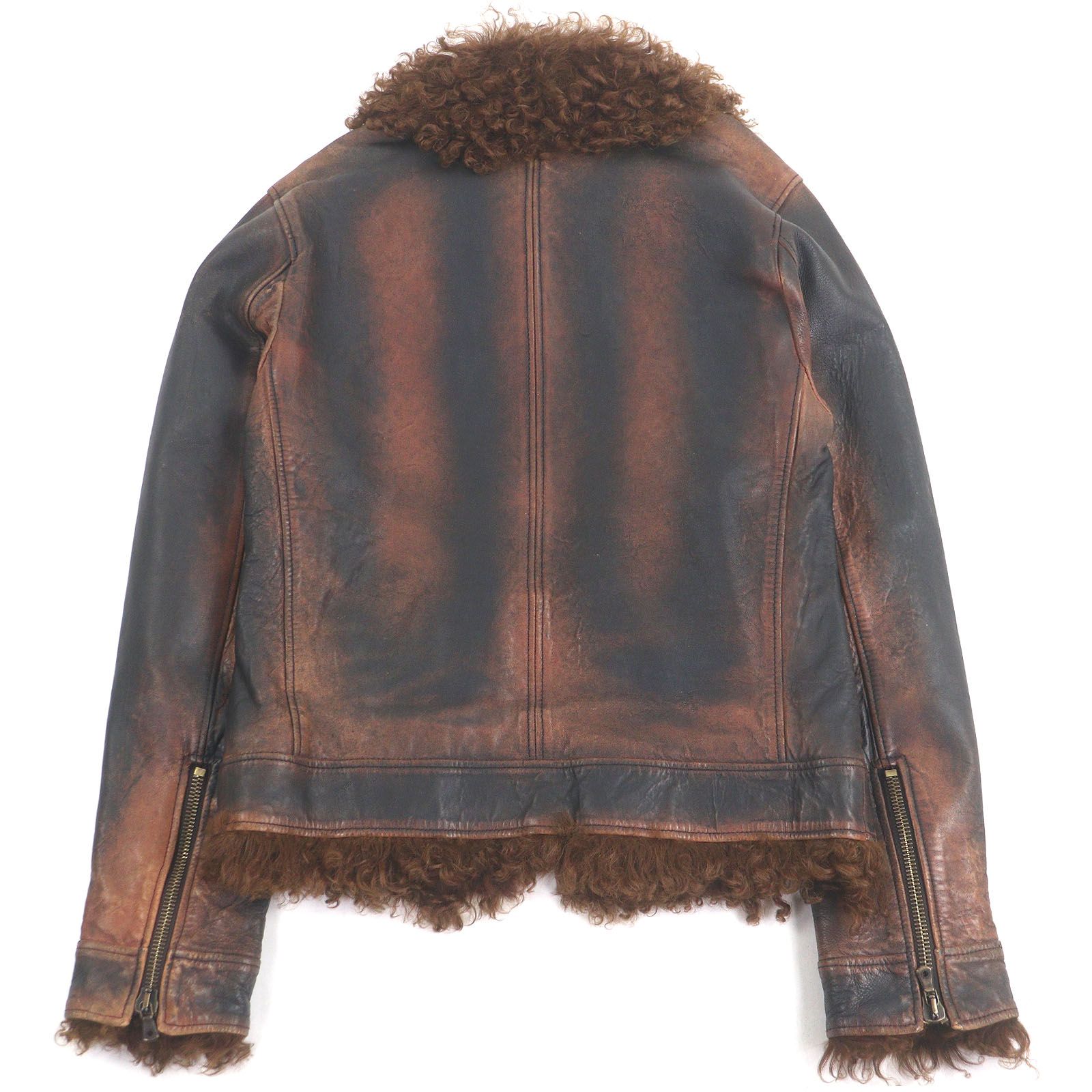 極美品□DOLCE&GABBANA ドルチェ＆ガッバーナ 黒タグ ラムファー