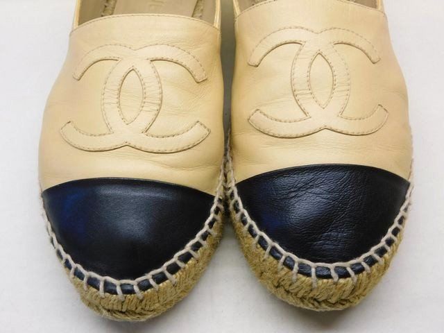 シャネル CHANEL サイズ38 約24cm □ G29762 エスパドリーユ