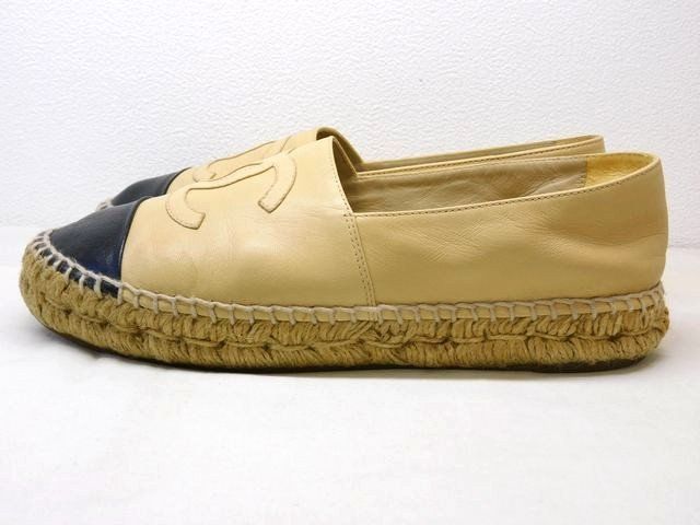 シャネル CHANEL サイズ38 約24cm □ G29762 エスパドリーユ