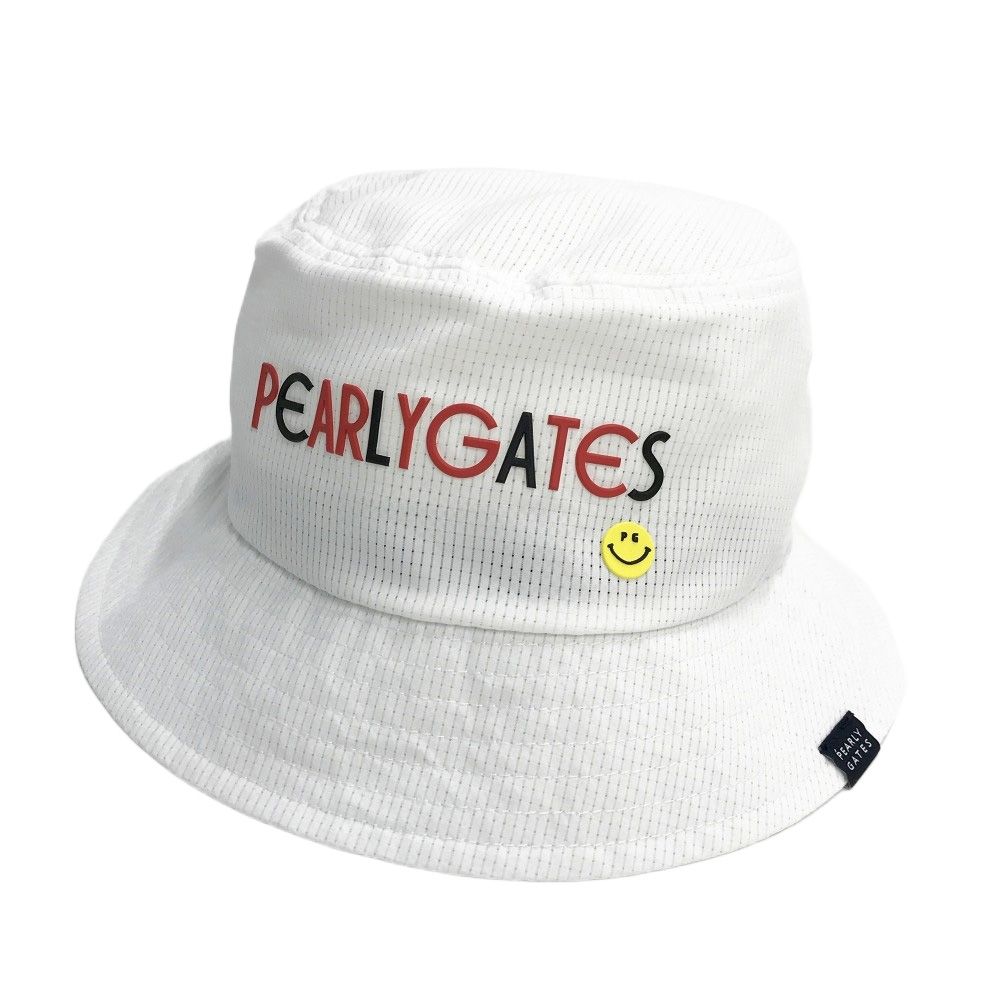 PEARLY GATES パーリーゲイツ モデル メッシュハット ニコちゃん ホワイト系 FR ゴルフウェア ストスト