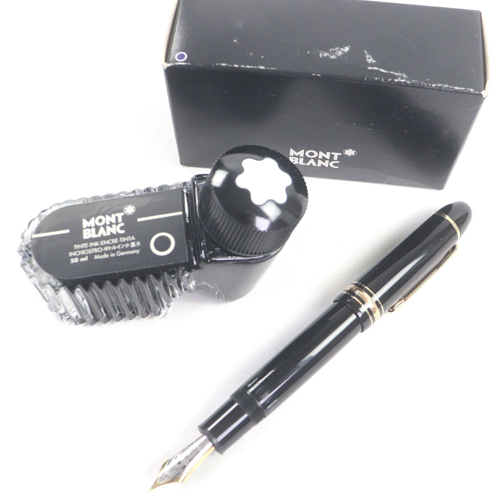 Tiffany＆Co モンブラン ティファニー ヴィンテージ マイスターシュテュック 149 ペン先18 K Fニブ キャップ式 万年筆 ブラック ゴールド ドイツ製 メンズ 超