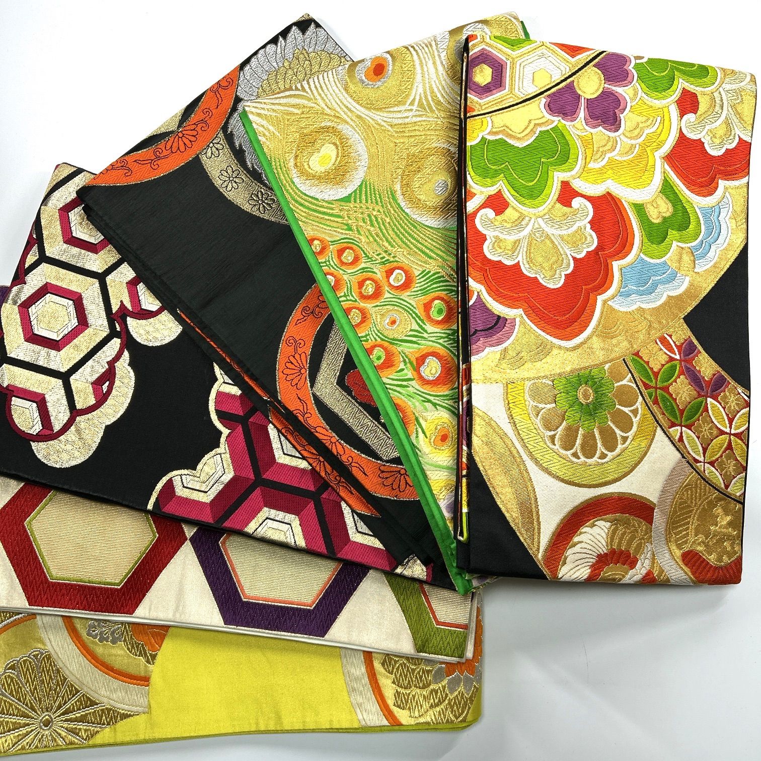 袋帯 6枚 正絹 帯おまとめ売り 同梱購入歓迎 リメイク用 着付け練習用