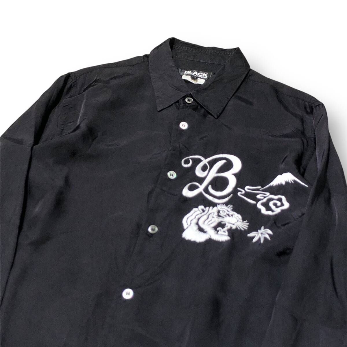 21ss BLACK COMME des GARCONS 藤虎刺繍キュプラシャツ 1G-B029 サイズ