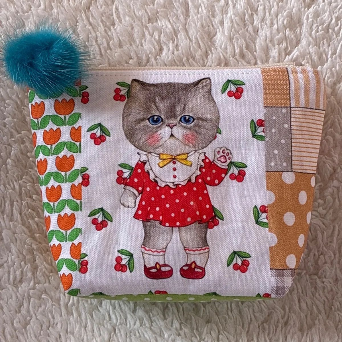 コヤンイサムチョン ファスナーポーチ ファスナー12cm ファーチャーム