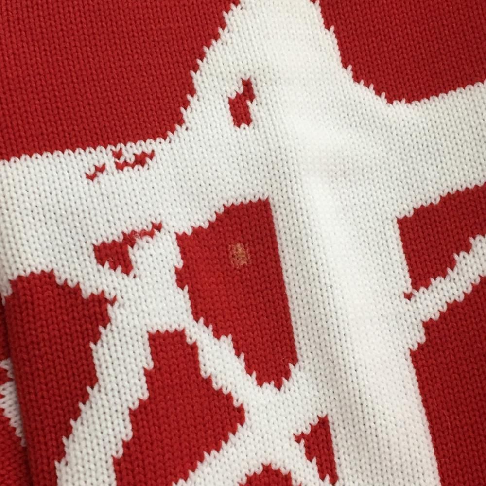 美品】ラウドマウス ニットジャケット レッド×白 星柄 シューティング