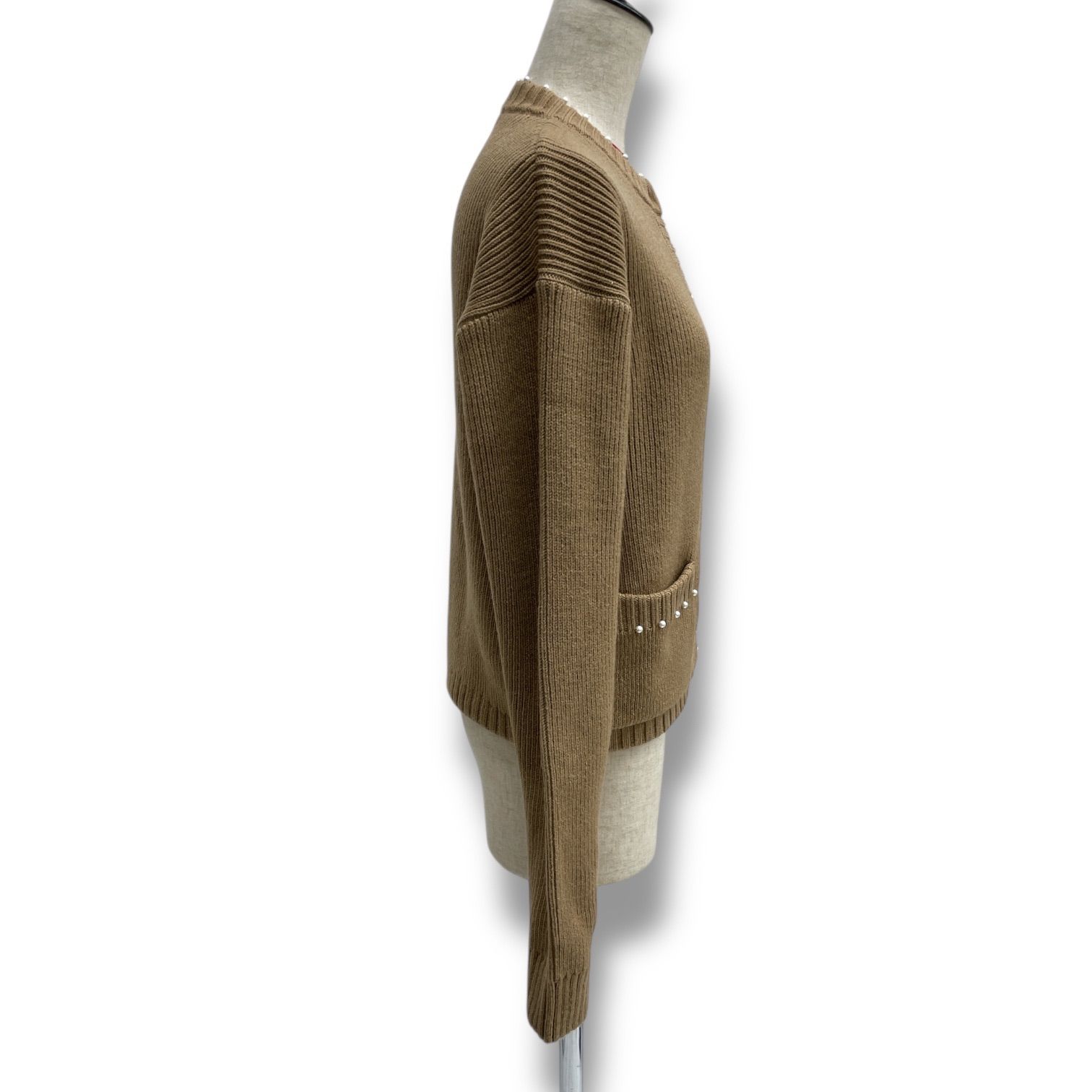 TSURU By MARIKO OIKAWA ツルバイマリコオイカワ パールカーディガン