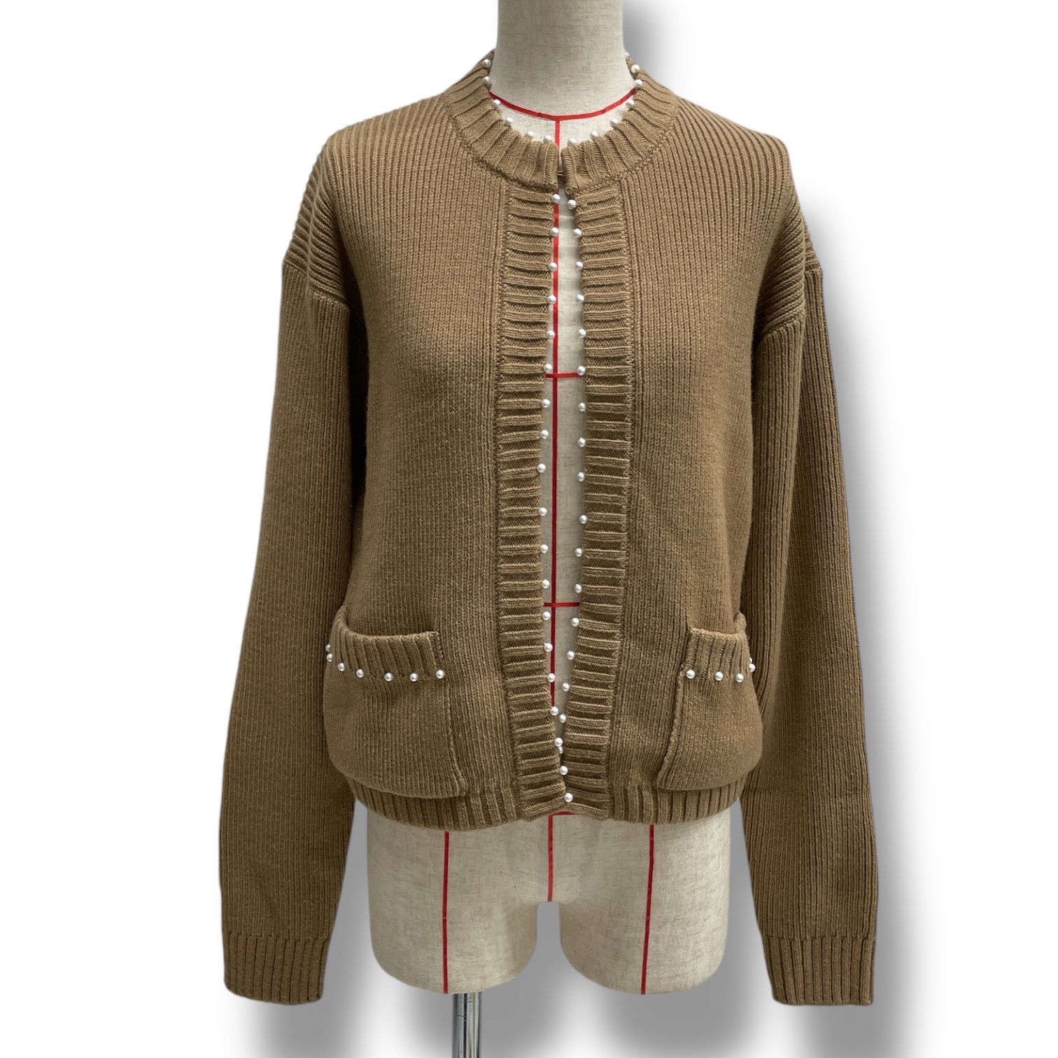 TSURU By MARIKO OIKAWA ツルバイマリコオイカワ パールカーディガン