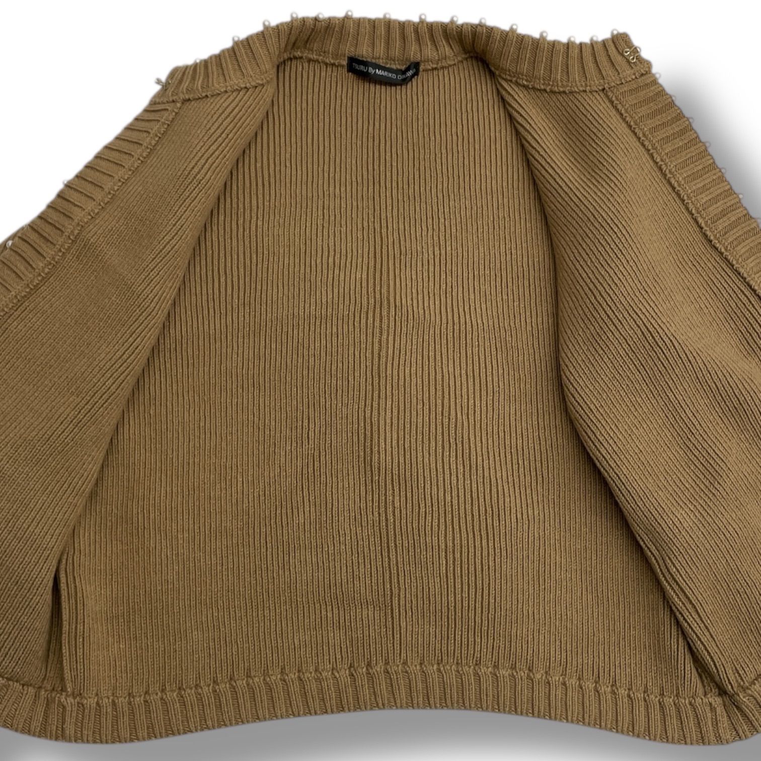 TSURU By MARIKO OIKAWA ツルバイマリコオイカワ パールカーディガン