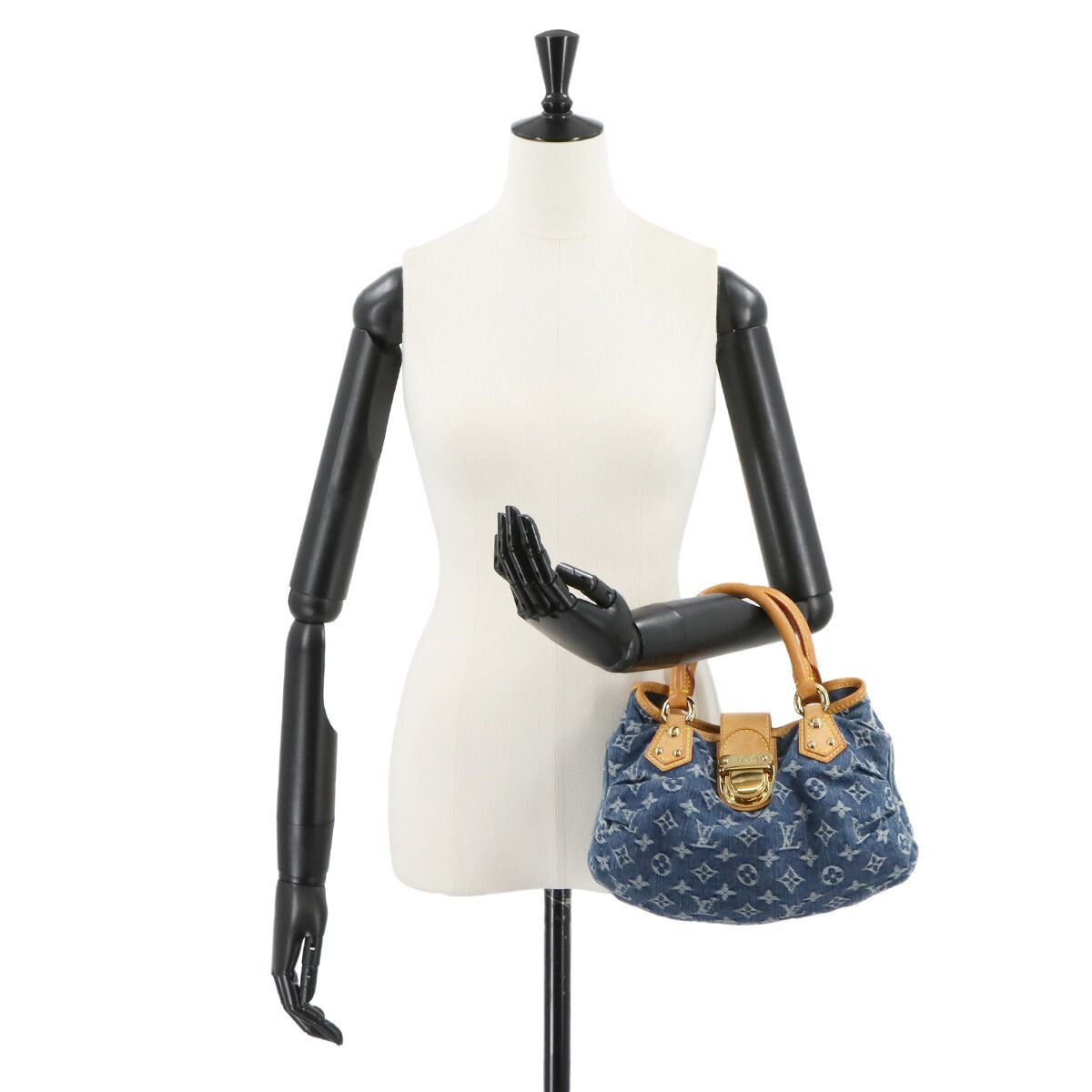 ルイ ヴィトン LOUIS VUITTON モノグラム デニム プリーティ ハンド
