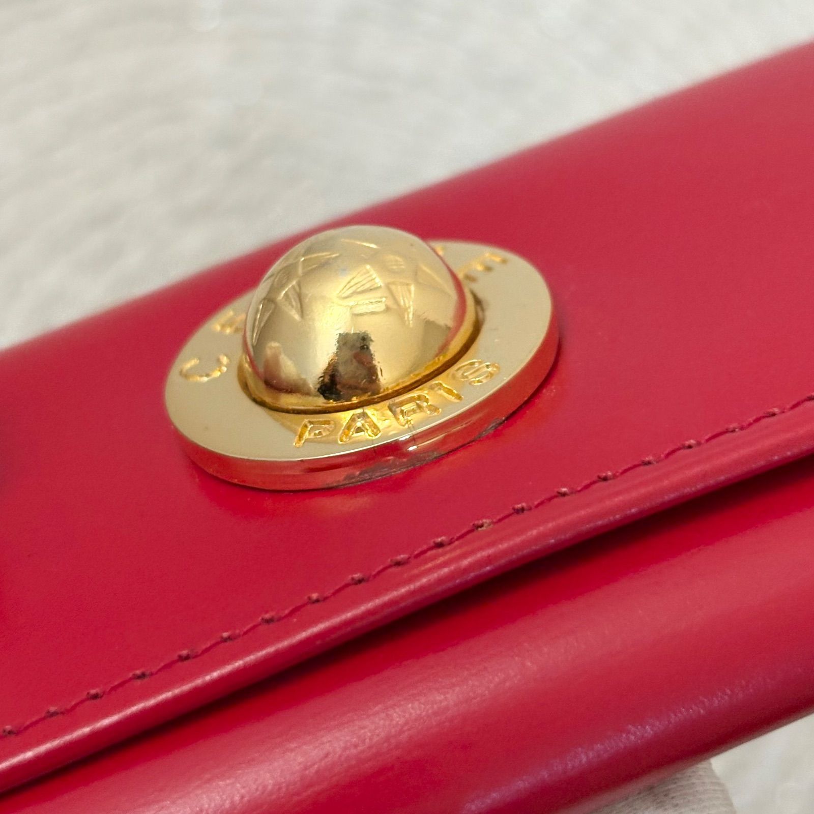 極美品】セリーヌ ヴィンテージ スターボール レザー 6連 キーケース