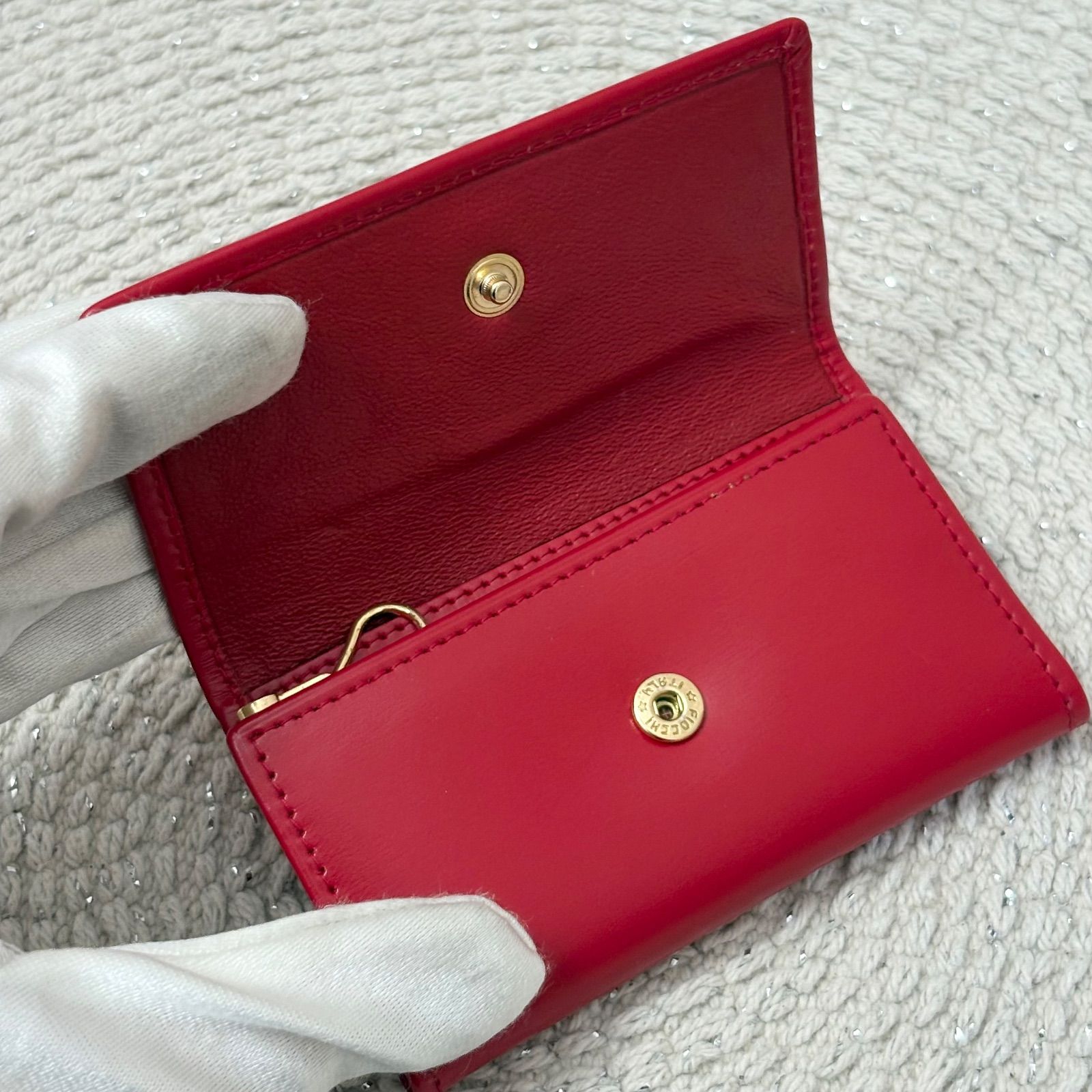 極美品】セリーヌ ヴィンテージ スターボール レザー 6連 キーケース