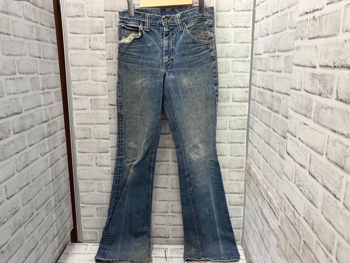 Lee Leens リー 古着 70 s フ デニム ジーンズ Sサイズ ライトブルー