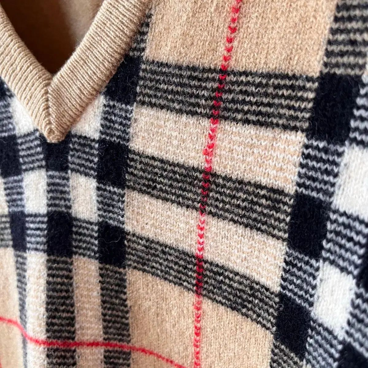 90s BURBERRY バーバリー スコットランド ノヴァチェック CHECK ニット