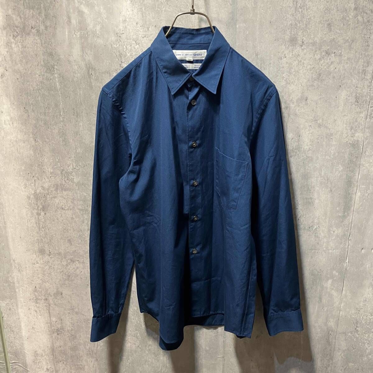 archive 90 00 s COMME des GARCONS SHIRT ステッチデザインポケットシャツ Sサイズ コムデギャルソンシャツ