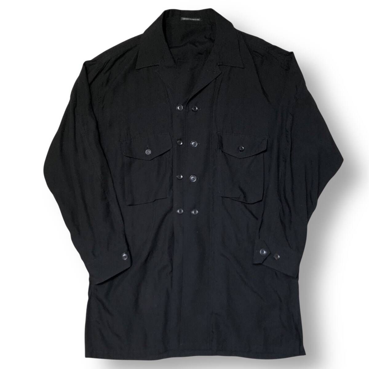 23ss YOHJI YAMAMOTO POUR HOMME M-DOUBLE LEFT FRONT SHIRT BLOUSON