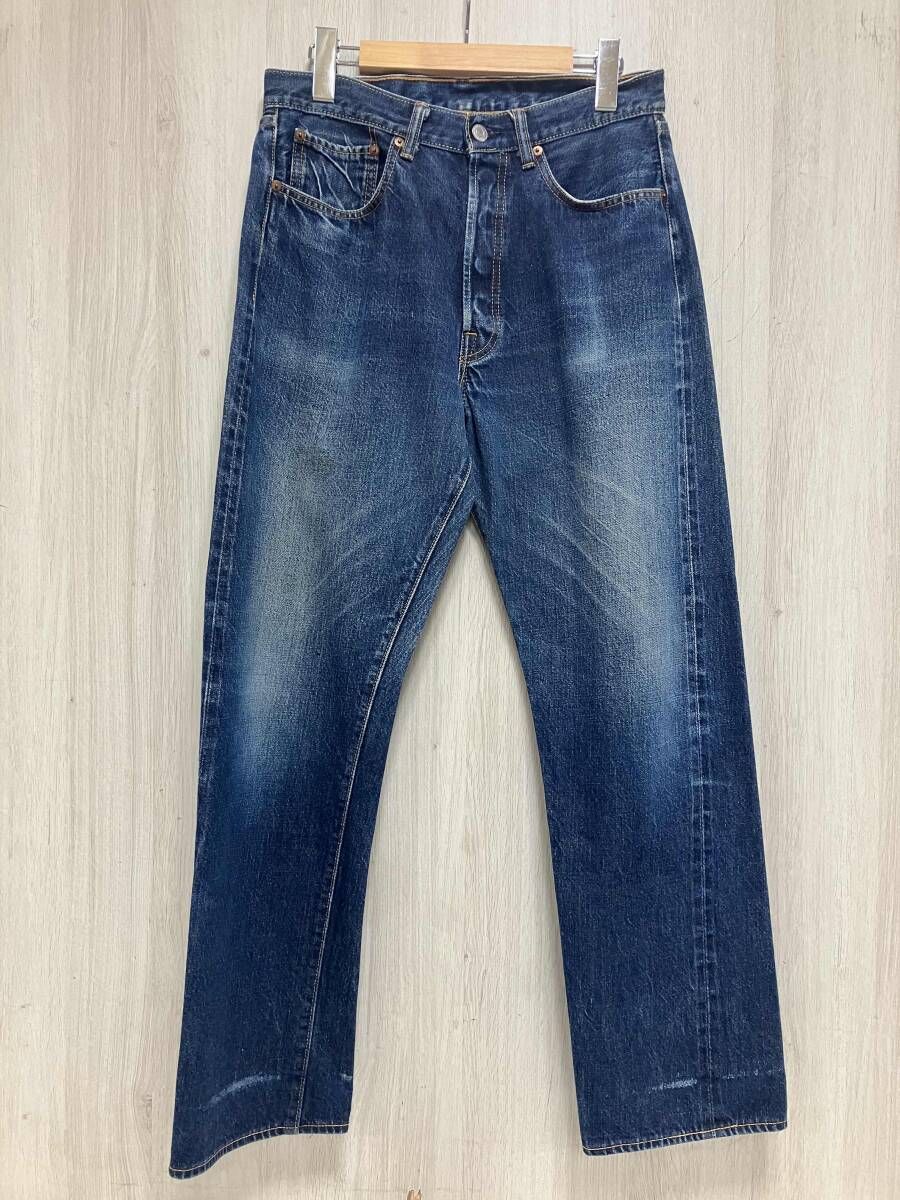 SUGARCANE 1966 デニムパンツ 濃紺 W36 赤耳 SUGAR CANE/シュガーケーン/1966/ピンク耳/デニムパンツ/ジーンズ/W31