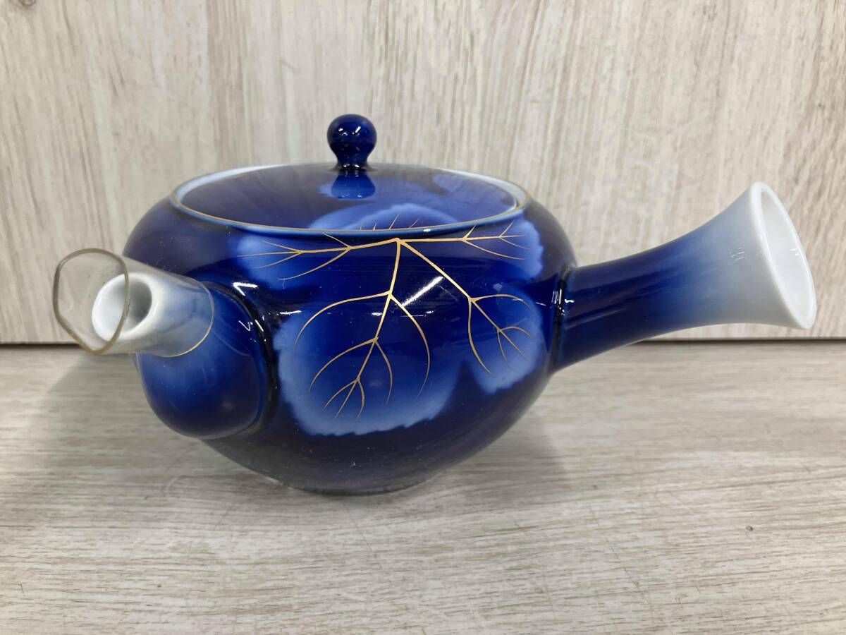 深川製磁 茶器揃 瑠璃葡萄 急須 湯呑 5 有田焼 和食器 箱有り