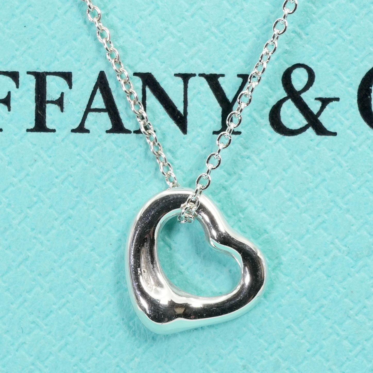 極美品11mmティファニー オープンハート XSサイズ ネックレス25-2111