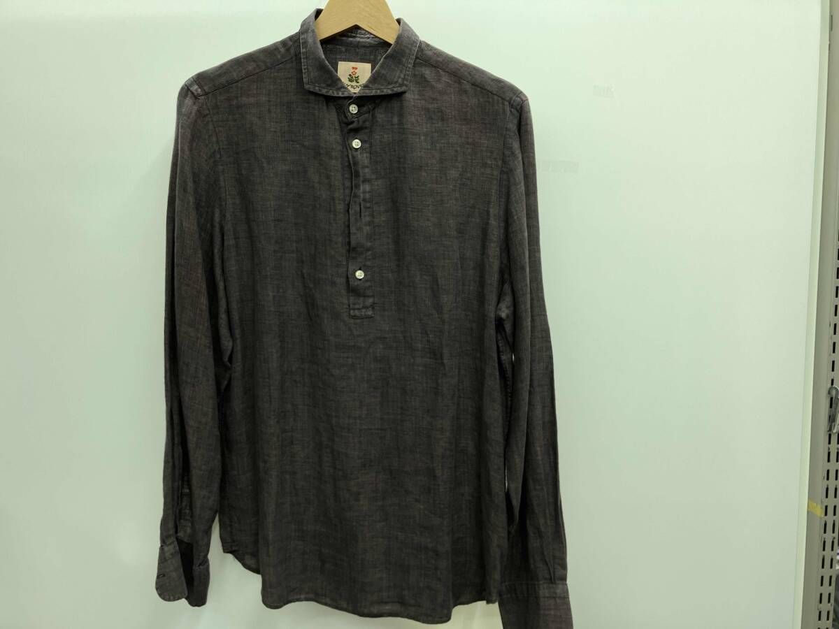 GUY ROVER ギローバー　長袖シャツ　プルオーバー　グレー