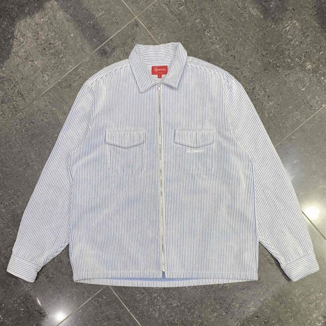 Supreme 2-Tone Corduroy Zip Up Shirt SIZE-M シュプリーム 2トーン