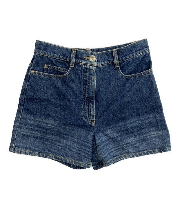 CHANEL logo stitch half denim pants ロゴステッチハーフデニムパンツ