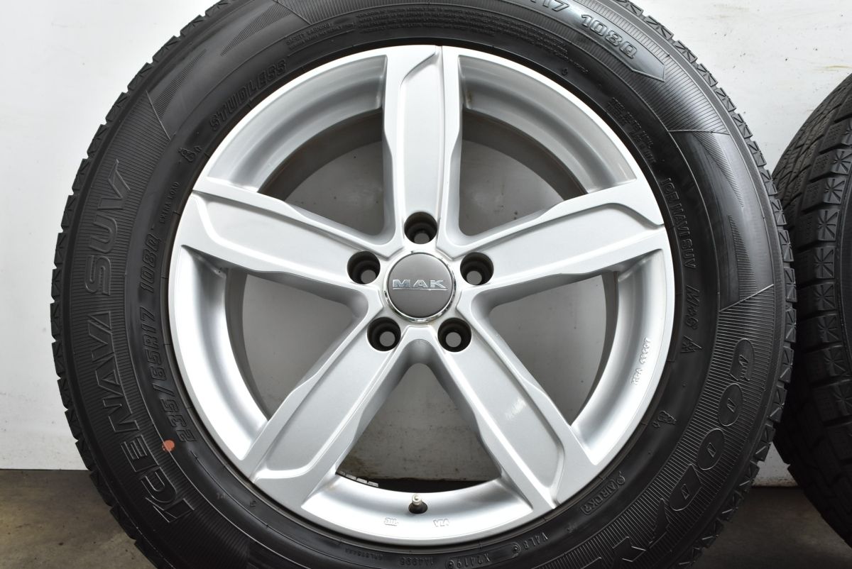  ホイールのみ可 MAK STADT 17 in 7 5 J 40 PCD 112 グッドイヤー アイスナビ SUV 235 65 R アウディ Q 8 VW ティグアン 17インチ タイヤ ホイールセット
