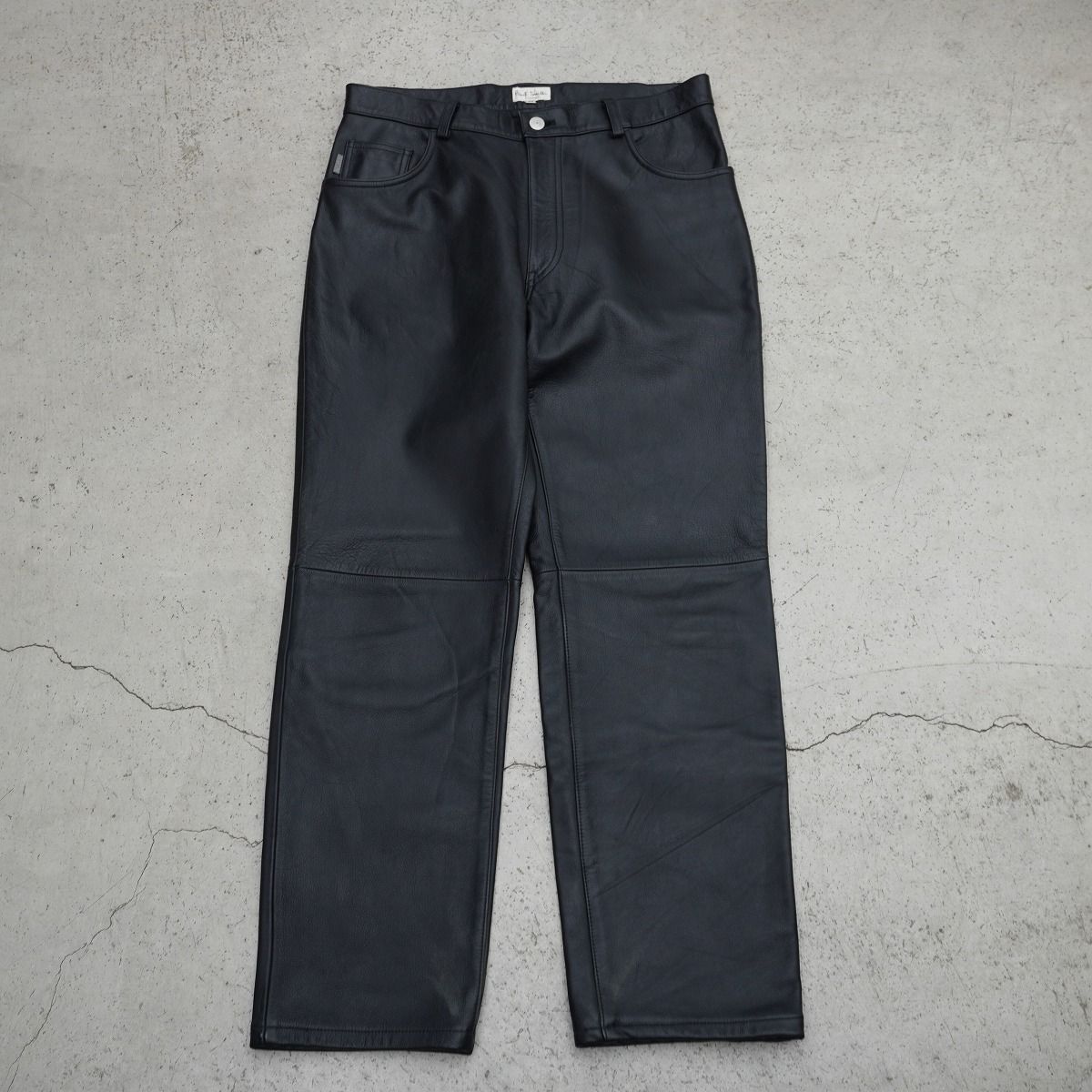 Paul Smith ポール スミス レザー パンツ ボトムス ジッパー フライ