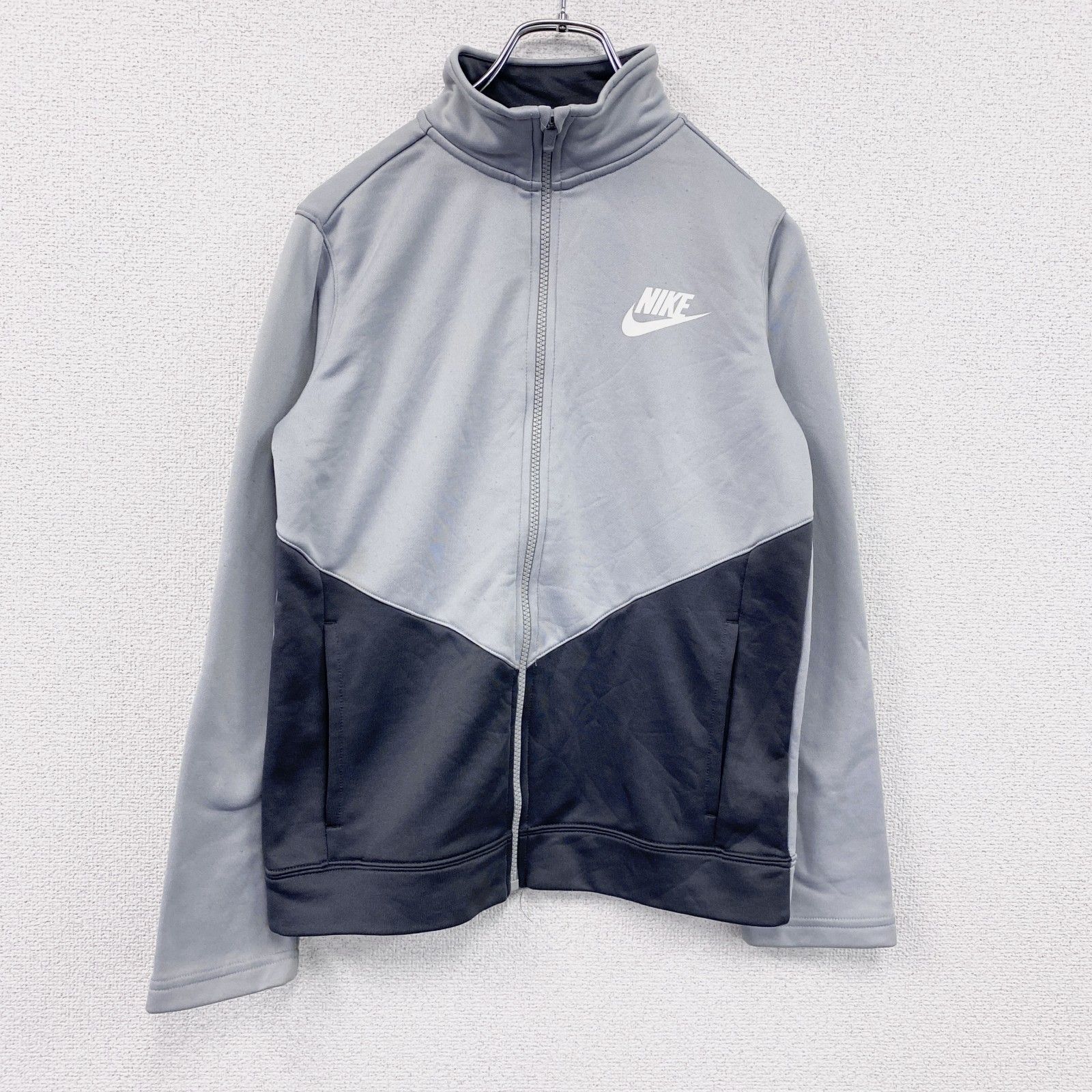 NIKE TEAM ナイキ カレッジ刺繍ロゴ グレー XXL パーカー 00年代 NIKE 