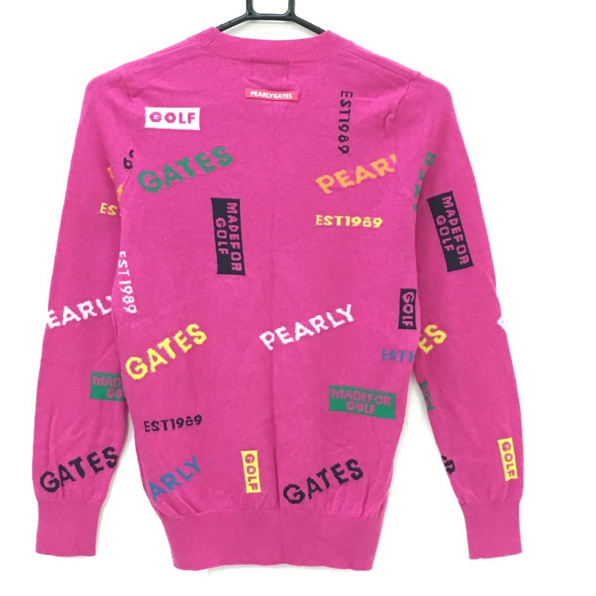新品未使用 / PEARLY GATES / ピンクセーター / サイズ2 PEARLY GATES（パーリーゲイツ） 【新品】パーリーゲイツ トレーナー