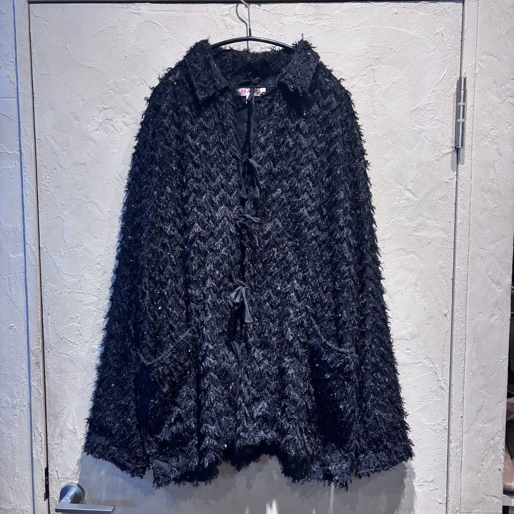 MASU エムエーエスユー 24 SS FLUFFY PAJAMA SHIRT シアーシャツ MASS-SH 0124 ブラック size 48 代官山A 12